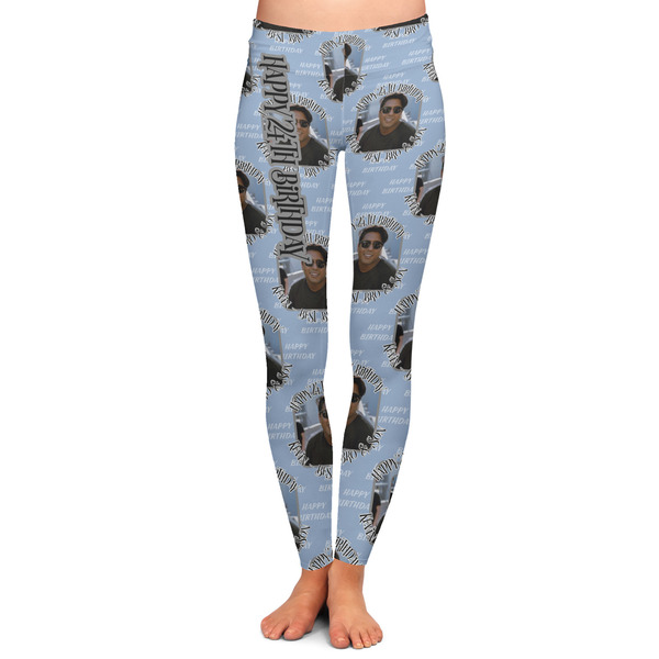 Custom Photo Birthday Ladies Leggings - 2X-Large (Personalized)