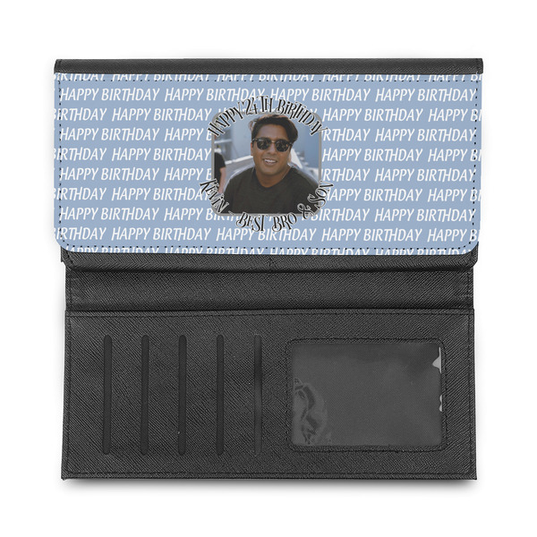 Photo Birthday Ladies Wallet - Half Way Open