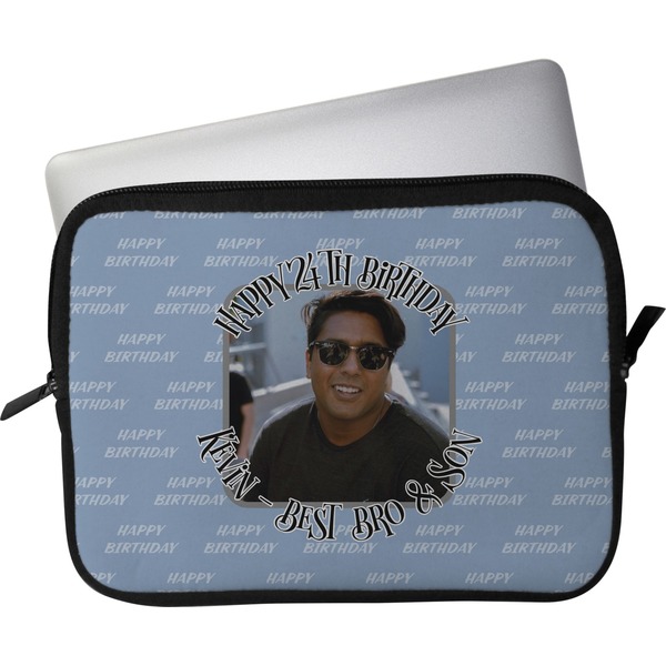 Custom Photo Birthday Laptop Sleeve / Case - 13" (Personalized)