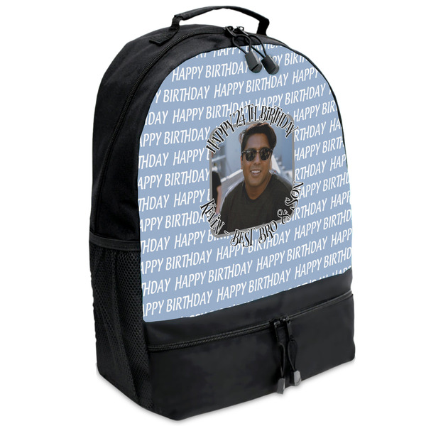 Custom Photo Birthday Backpacks - Black