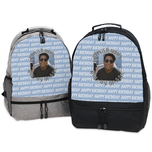 Photo Birthday Large Backpacks - Both