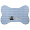 Photo Birthday Bone Shaped Dog Food Mat (Large) (Personalized)