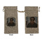 Photo Birthday Large Burlap Gift Bags - Front & Back