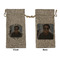 Photo Birthday Large Burlap Gift Bag - Front & Back