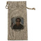 Photo Birthday Large Burlap Gift Bags - Front