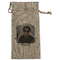 Photo Birthday Large Burlap Gift Bag - Front