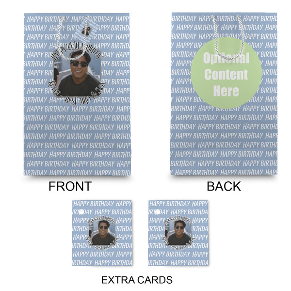 Photo Birthday Large Gift Bag - Approval