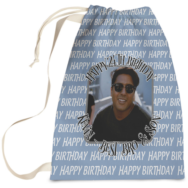 Custom Photo Birthday Laundry Bag - Large