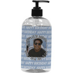 Photo Birthday Plastic Soap / Lotion Dispenser (16 oz - Large - Black)