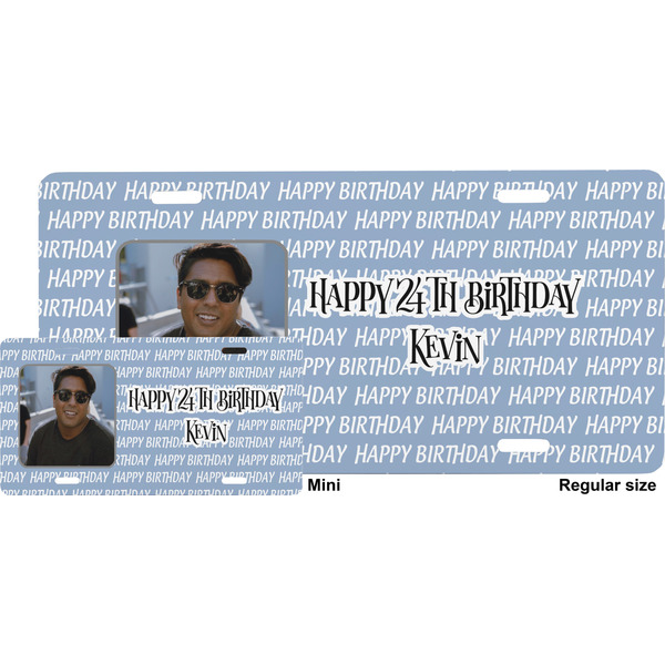 Photo Birthday License Plate (Sizes)
