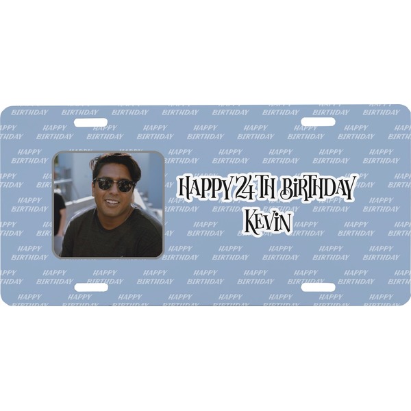 Custom Photo Birthday Front License Plate (Personalized)