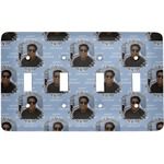 Photo Birthday Light Switch Cover (4 Toggle Plate) (Personalized)
