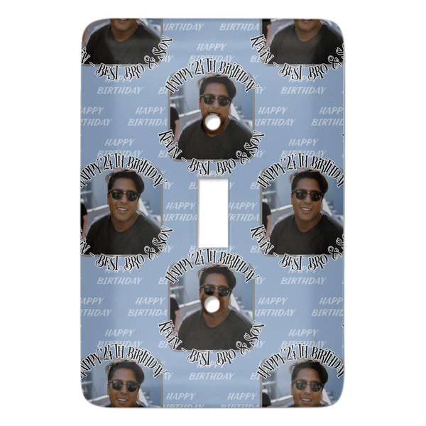 Custom Photo Birthday Light Switch Cover (Single Toggle) (Personalized)