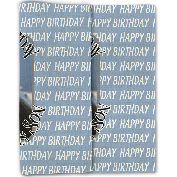 Photo Birthday Linen Placemat - Folded Half (double sided)