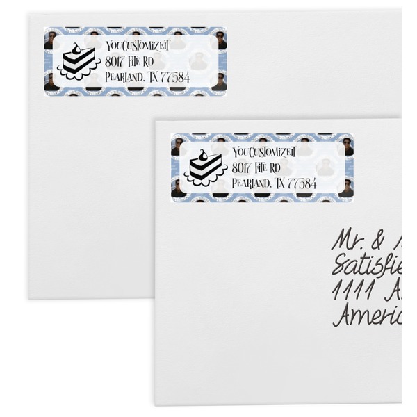 Photo Birthday Mailing Labels - Double Stack Close Up