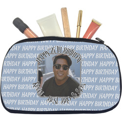 Photo Birthday Makeup / Cosmetic Bag - Medium (Personalized)