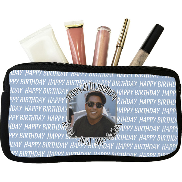Custom Photo Birthday Makeup / Cosmetic Bag - Small (Personalized)