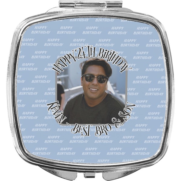 Custom Photo Birthday Compact Makeup Mirror (Personalized)