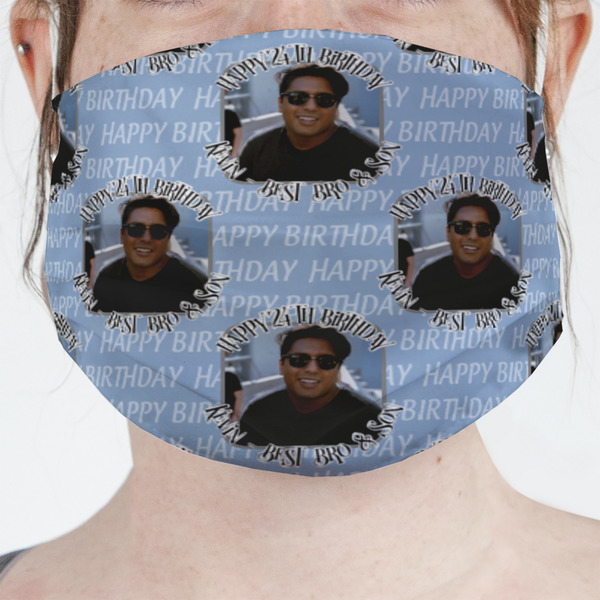 Custom Photo Birthday Face Mask Cover (Personalized)