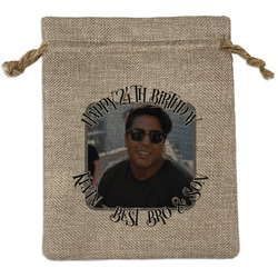 Photo Birthday Burlap Gift Bag