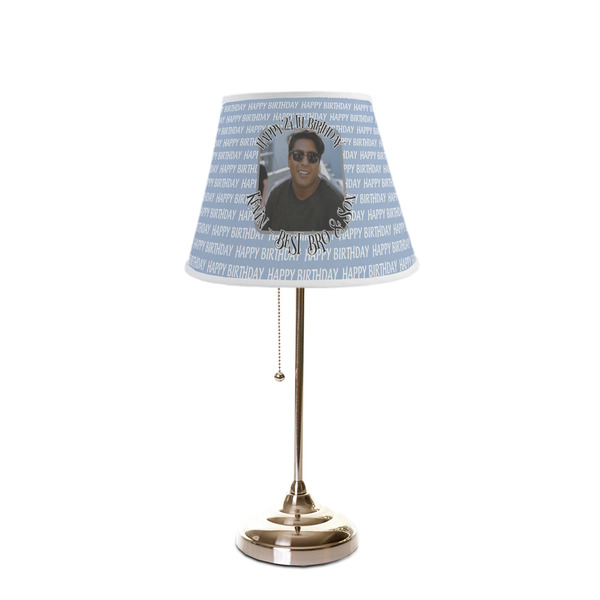 Photo Birthday Poly Film Empire Lampshade - On Stand