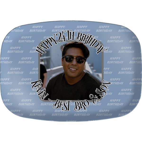 Custom Photo Birthday Melamine Platter (Personalized)