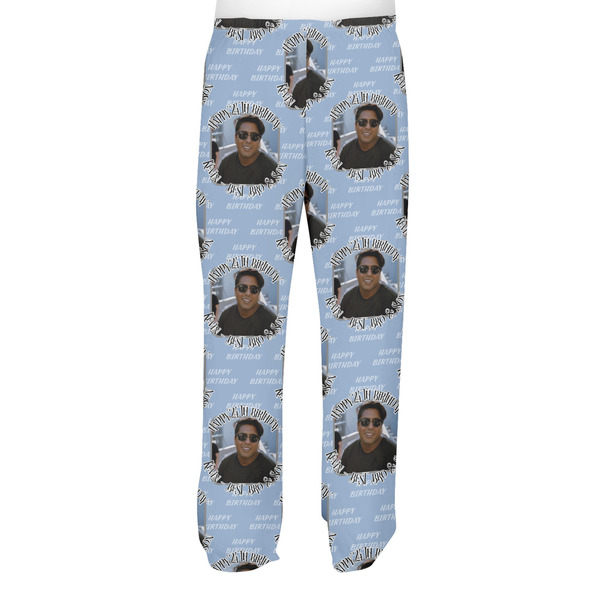 Photo Birthday Men's Pjs Back - on model