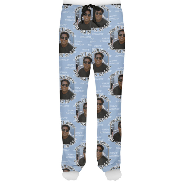Photo Birthday Men's Pjs Front - on model