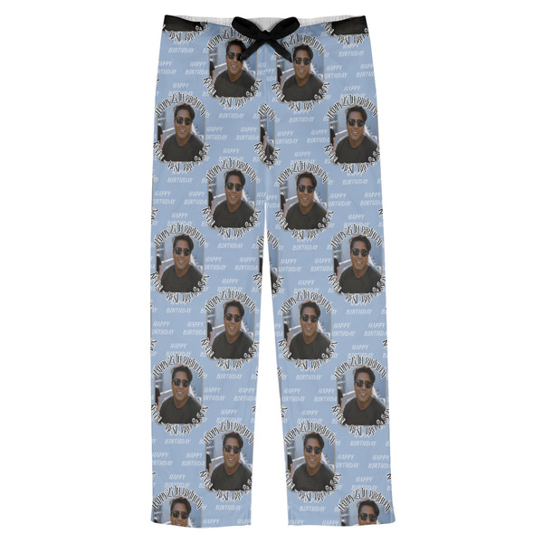 Custom Photo Birthday Mens Pajama Pants - XL (Personalized)