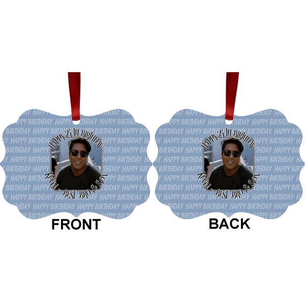 Photo Birthday Metal Benilux Ornament - Front and Back (APPROVAL)