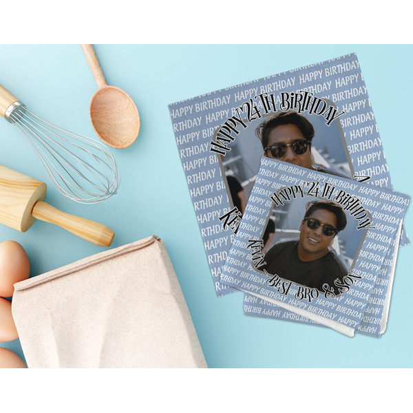 Photo Birthday Microfiber Dish Rag - LIFESTYLE