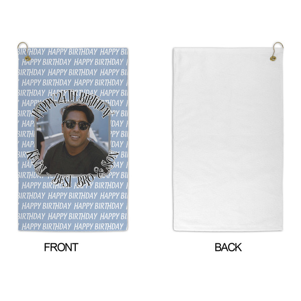 Photo Birthday Microfiber Golf Towels - APPROVAL