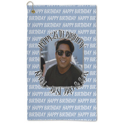 Photo Birthday Microfiber Golf Towel
