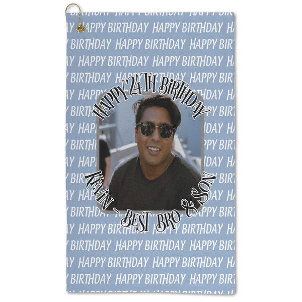 Custom Photo Birthday Microfiber Golf Towel