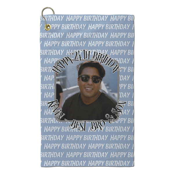 Custom Photo Birthday Microfiber Golf Towel - Small