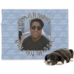 Photo Birthday Dog Blanket (Personalized)