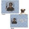 Photo Birthday Microfleece Dog Blanket - Regular - Front & Back