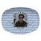 Photo Birthday Plastic Platter - Microwave & Oven Safe Composite Polymer (Personalized)
