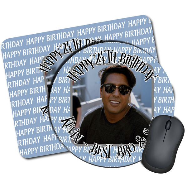 Custom Photo Birthday Mouse Pad