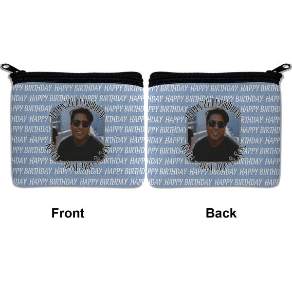 Photo Birthday Neoprene Coin Purse - Front & Back (APPROVAL)