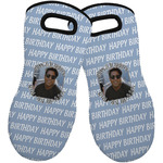 Photo Birthday Neoprene Oven Mitts - Set of 2