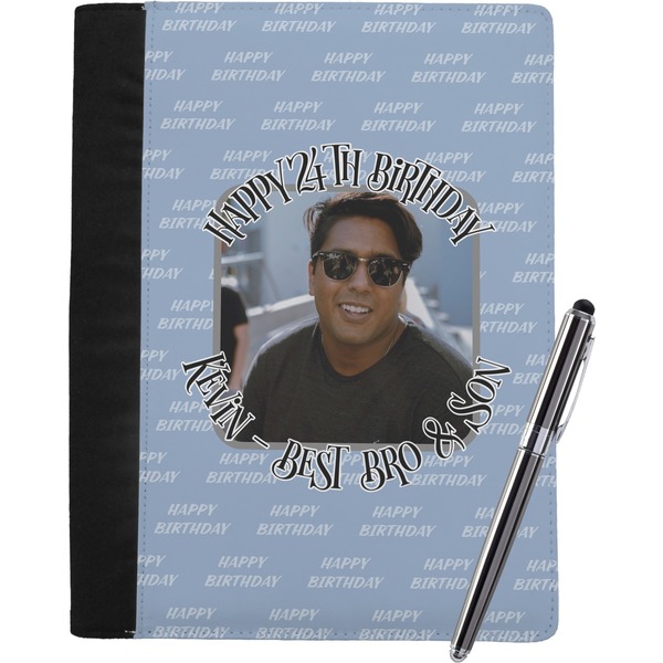 Custom Photo Birthday Notebook Padfolio - Large