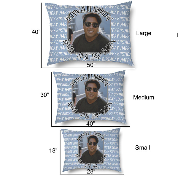 Photo Birthday Outdoor Dog Beds - SIZE CHART
