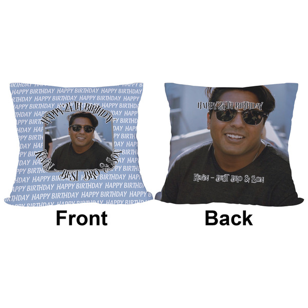 Photo Birthday Outdoor Pillow - 16x16