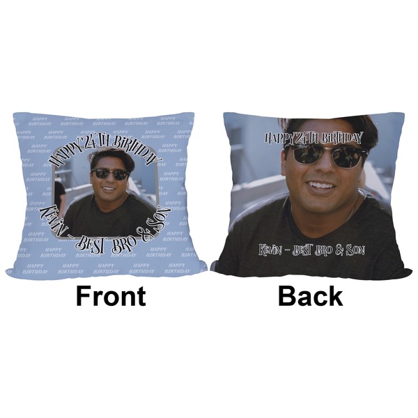 Photo Birthday Outdoor Pillow - 18x18