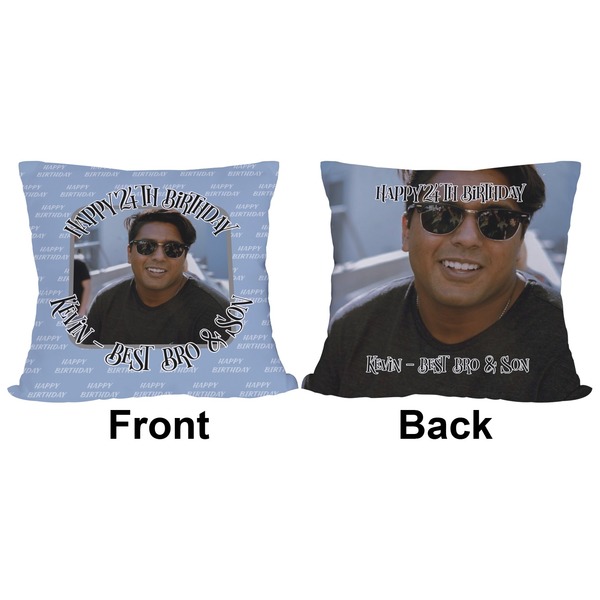 Photo Birthday Outdoor Pillow - 20x20