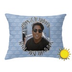 Photo Birthday Outdoor Throw Pillow (Rectangular) (Personalized)
