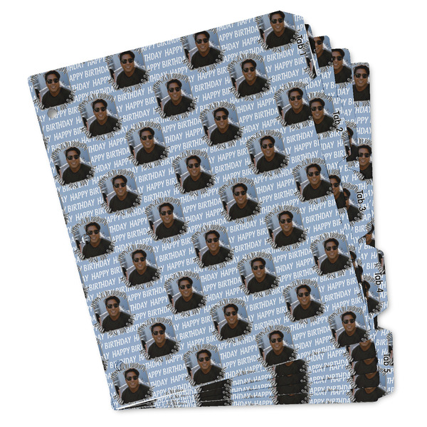 Custom Photo Birthday Binder Tab Divider - Set of 5