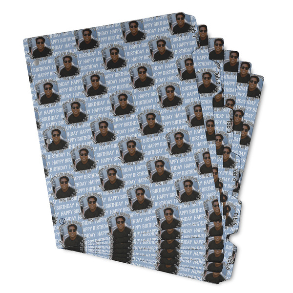 Custom Photo Birthday Binder Tab Divider - Set of 6