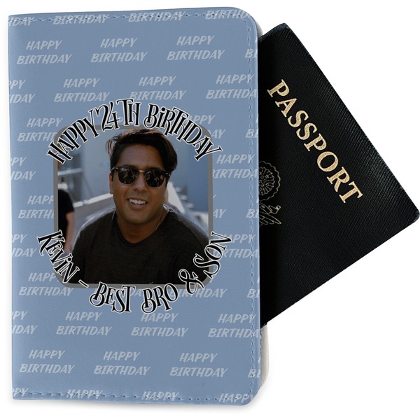 Custom Photo Birthday Passport Holder - Fabric (Personalized)